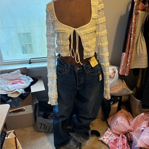 Universal Thread Dark Blue Boyfriend Jeans - Picture 1 of 1